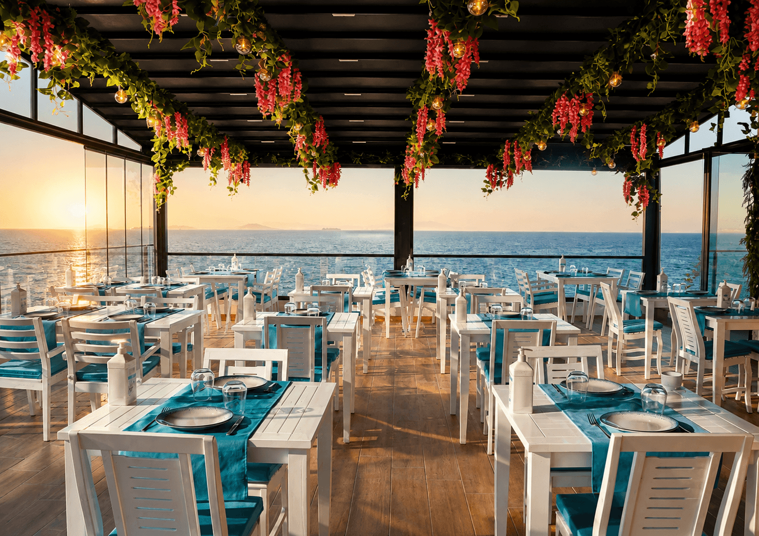 İnci Suit deniz manzaralı teras restoran